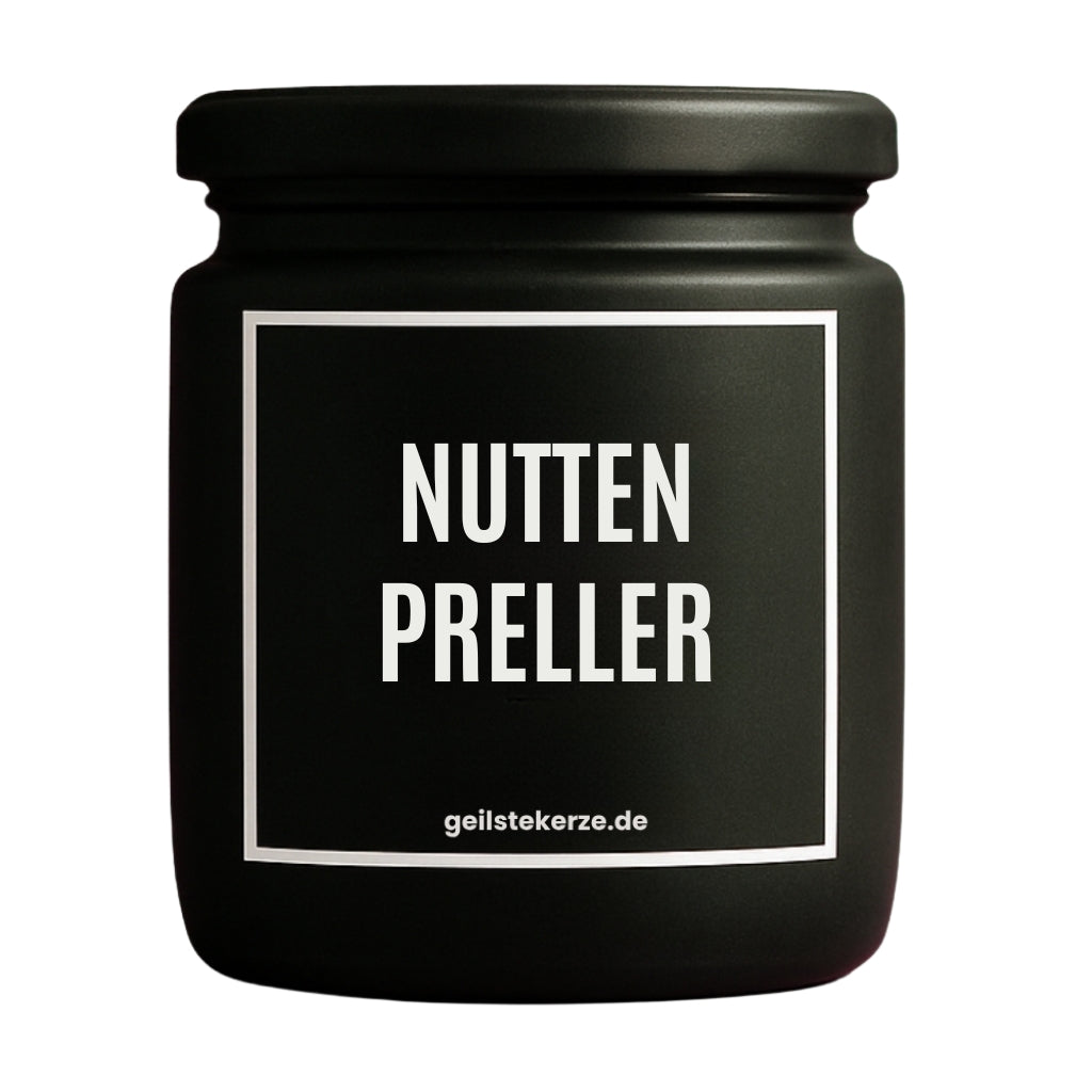 Duftkerze mit Spruch von geilstekerze ist der neue Geschenketrend. Diese witzige Kerze Vegane Bio-Kerze mit Spruch – NUTTENPRELLER brennt mega lange sagenhafte 80 Stunde, hochwertige ätherische Öle schaffen beste Duftverteilung. Mit 1400 lustigen Sprüchen perfekt zum Verschenken. Handgemacht in Deutschland von geilstekerze.de -Die beste Duftkerze die du kaufen kannst.