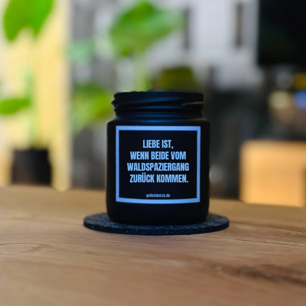 Valentinstags Geschenk Idee mit witzigem Spruch zur Liebe