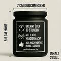 Vegane Bio-Kerze mit Spruch – MIT DIR WÜRDE ICH SOGAR IN DEN URLAUB FAHREN – vegane Duftkerze mit Spruch