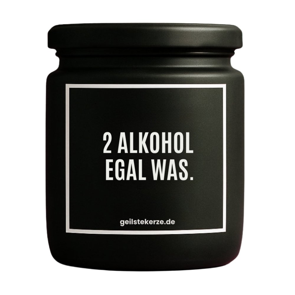 Duftkerze mit Spruch von geilstekerze ist der neue Geschenketrend. Diese witzige Kerze Vegane Bio-Kerze mit Spruch – 2 ALKOHOL EGAL WAS brennt mega lange sagenhafte 80 Stunde, hochwertige ätherische Öle schaffen beste Duftverteilung. Mit 1400 lustigen Sprüchen perfekt zum Verschenken. Handgemacht in Deutschland von geilstekerze.de -Die beste Duftkerze die du kaufen kannst.