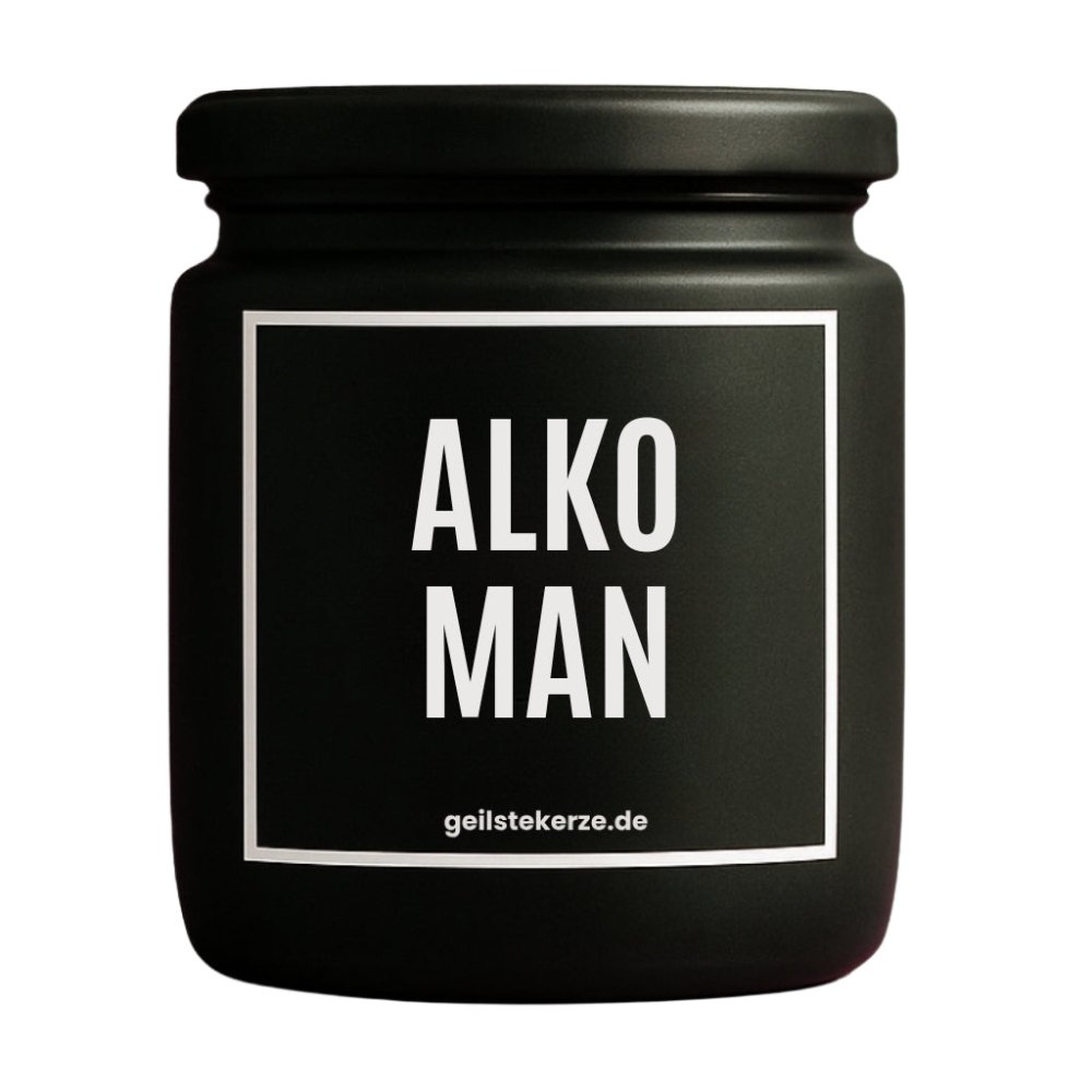 Duftkerze mit Spruch von geilstekerze ist der neue Geschenketrend. Diese witzige Kerze Vegane Bio-Kerze mit Spruch – ALKOMAN brennt mega lange sagenhafte 80 Stunde, hochwertige ätherische Öle schaffen beste Duftverteilung. Mit 1400 lustigen Sprüchen perfekt zum Verschenken. Handgemacht in Deutschland von geilstekerze.de -Die beste Duftkerze die du kaufen kannst.