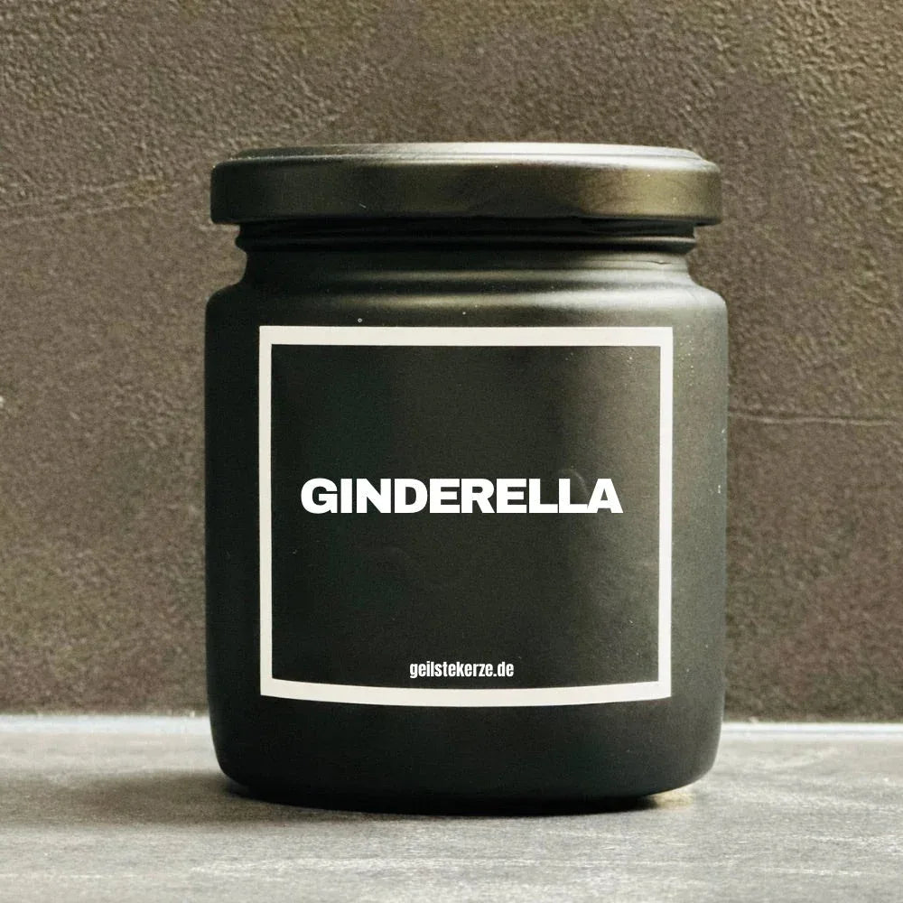 Vegane Bio-Kerze mit Spruch – GINDERELLA