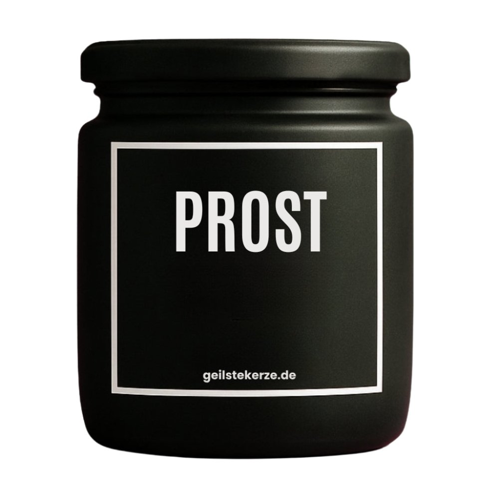 Duftkerze mit Spruch von geilstekerze ist der neue Geschenketrend. Diese witzige Kerze Vegane Bio-Kerze mit Spruch – PROST brennt mega lange sagenhafte 80 Stunde, hochwertige ätherische Öle schaffen beste Duftverteilung. Mit 1400 lustigen Sprüchen perfekt zum Verschenken. Handgemacht in Deutschland von geilstekerze.de -Die beste Duftkerze die du kaufen kannst.