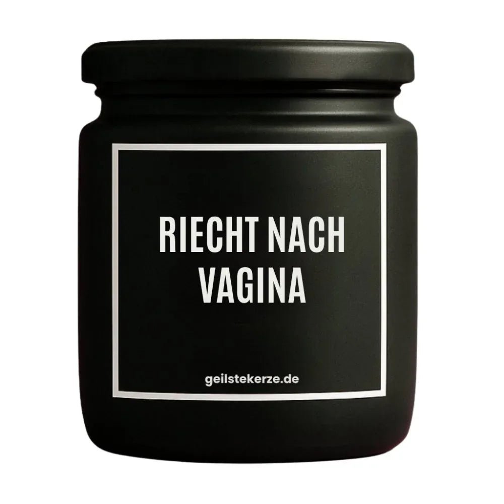 Vegane Bio-Kerze mit Spruch – RIECHT NACH VAGINA