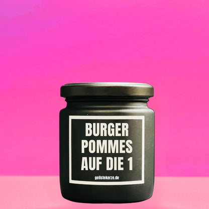 Duftkerze | BURGER POMMES AUF DIE 1