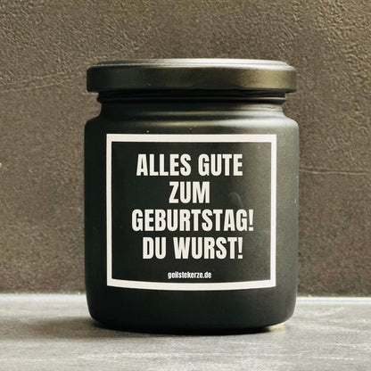 Duftkerze | ALLES GUTE ZUM GEBURTSTAG! DU WURST!