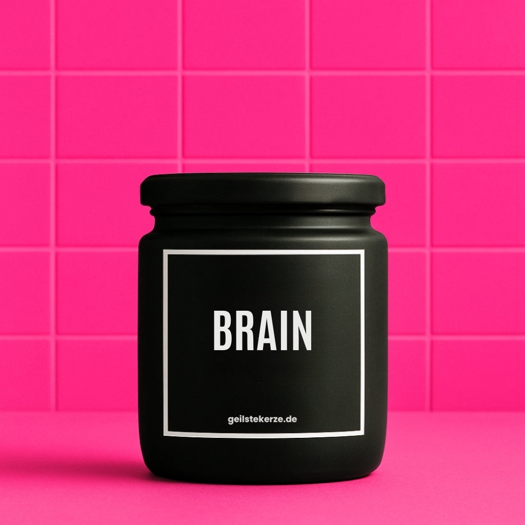 Erste von künstlicher Intelligenz kreierte Vegane Bio-Kerze mit Spruch – BRAIN Mega lange Brenndauer von 80 Stunde, hochwertige ätherische Öle schaffen beste Duftverteilung. Mit 1400 lustigen Sprüchen perfekt zum Verschenken. Handgemacht in Deutschland von geilstekerze.de -Die beste Duftkerze die du kaufen kannst.