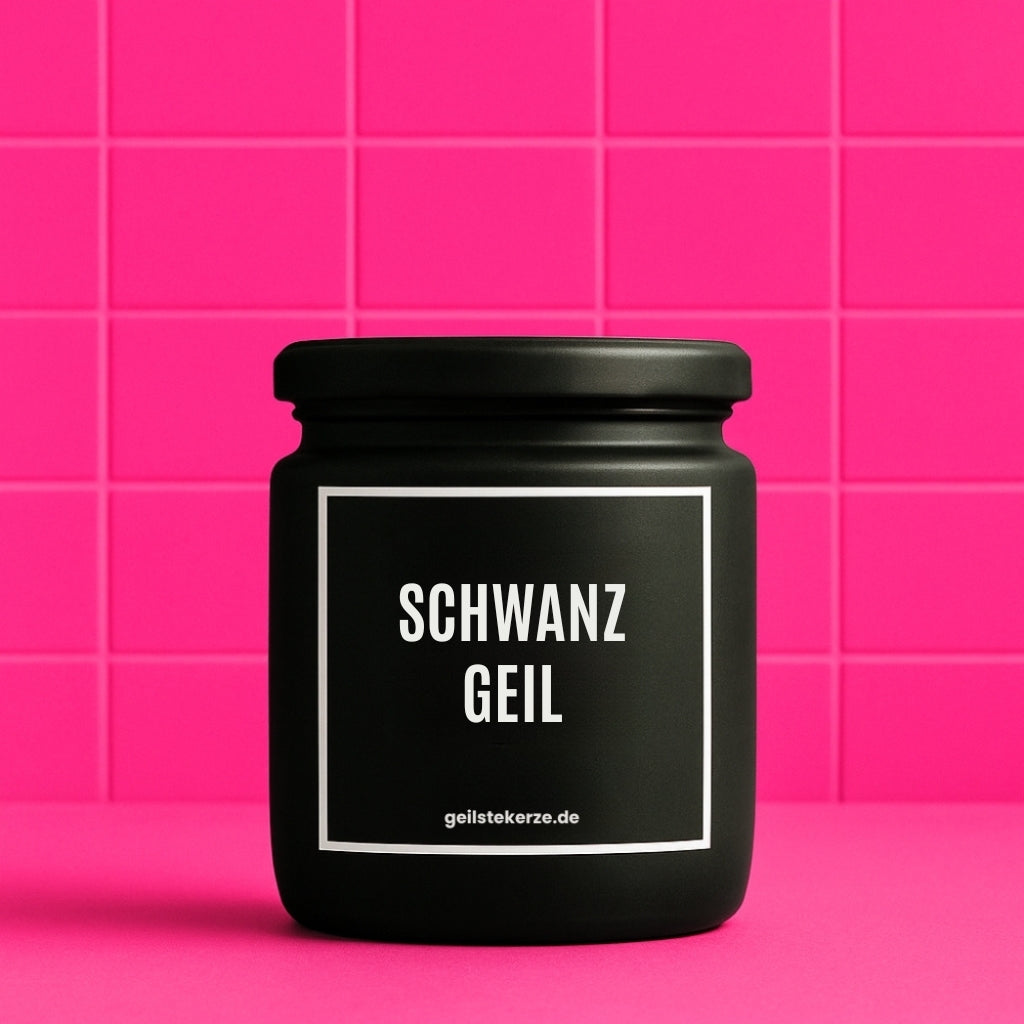 Duftkerze mit Spruch von geilstekerze ist der neue Geschenketrend. Diese witzige Kerze Vegane Bio-Kerze mit Spruch – SCHWANZGEIL brennt mega lange sagenhafte 80 Stunde, hochwertige ätherische Öle schaffen beste Duftverteilung. Mit 1400 lustigen Sprüchen perfekt zum Verschenken. Handgemacht in Deutschland von geilstekerze.de -Die beste Duftkerze die du kaufen kannst.