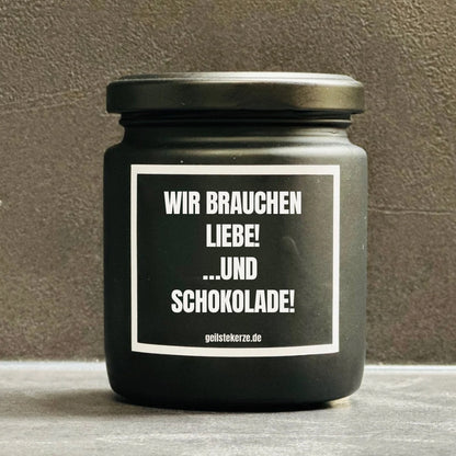 Statement zu Liebe als Geschenk auf Kerze