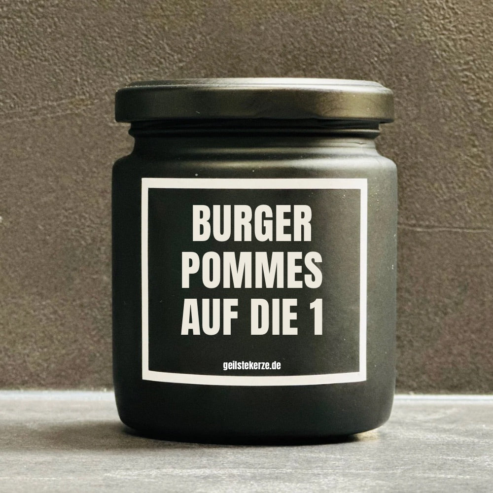 Duftkerze | BURGER POMMES AUF DIE 1