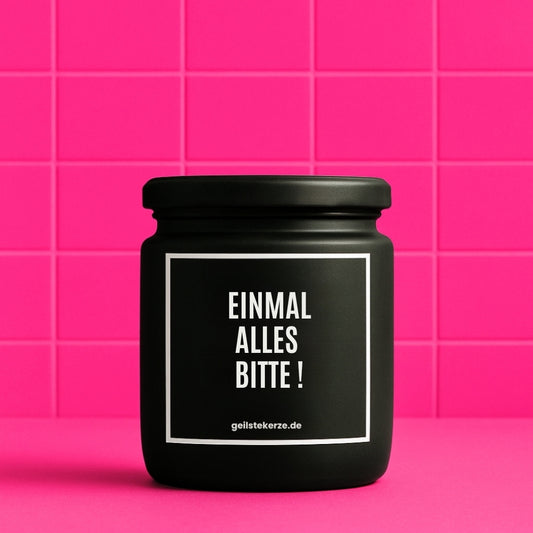 Duftkerze | EINMAL ALLES BITTE!