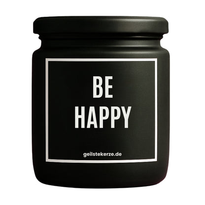 Erste von künstlicher Intelligenz kreierte Vegane Bio-Kerze mit Spruch – BE HAPPY Mega lange Brenndauer von 80 Stunde, hochwertige ätherische Öle schaffen beste Duftverteilung. Mit 1400 lustigen Sprüchen perfekt zum Verschenken. Handgemacht in Deutschland von geilstekerze.de -Die beste Duftkerze die du kaufen kannst.