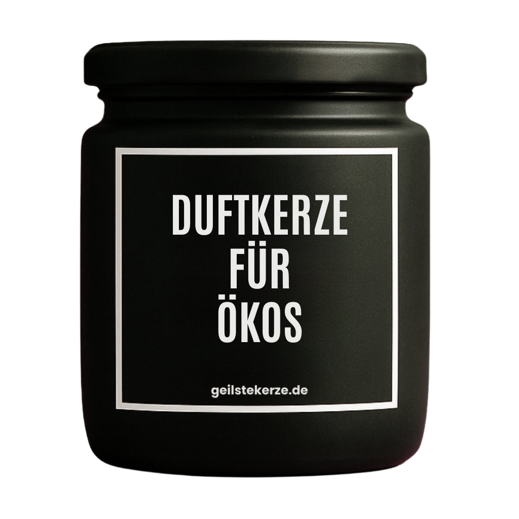 Erste von künstlicher Intelligenz kreierte Vegane Bio-Kerze mit Spruch – DUFTKERZE FÜR ÖKOS Mega lange Brenndauer von 80 Stunde, hochwertige ätherische Öle schaffen beste Duftverteilung. Mit 1400 lustigen Sprüchen perfekt zum Verschenken. Handgemacht in Deutschland von geilstekerze.de -Die beste Duftkerze die du kaufen kannst.