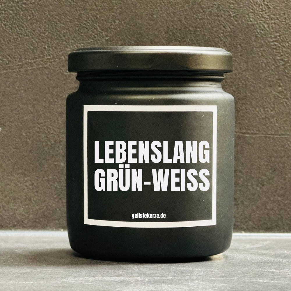 Duftkerze | LEBENSLANG GRÜN-WEISS