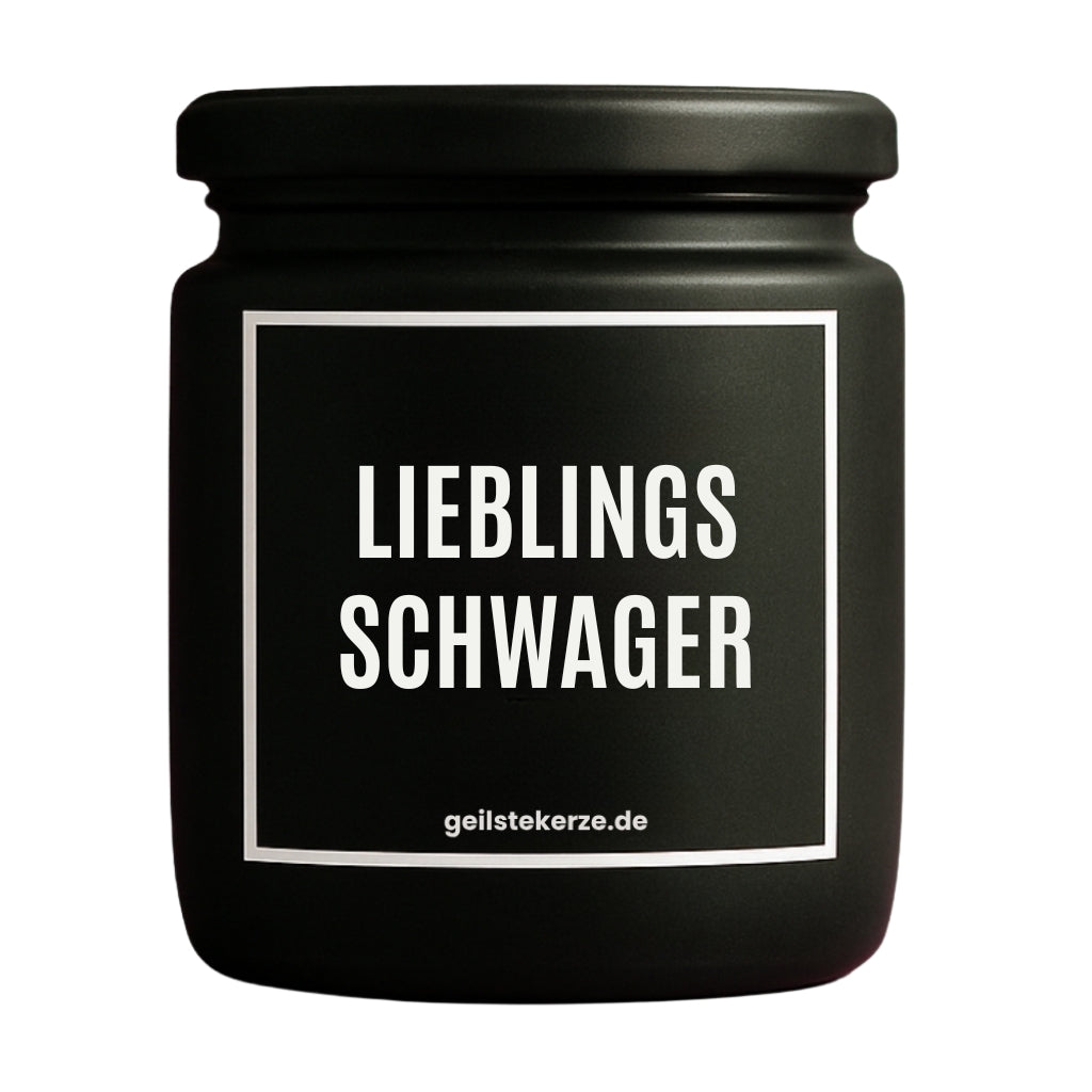 Erste von künstlicher Intelligenz kreierte Vegane Bio-Kerze mit Spruch – LIEBLINGSSCHWAGER Mega lange Brenndauer von 80 Stunde, hochwertige ätherische Öle schaffen beste Duftverteilung. Mit 1400 lustigen Sprüchen perfekt zum Verschenken. Handgemacht in Deutschland von geilstekerze.de -Die beste Duftkerze die du kaufen kannst.