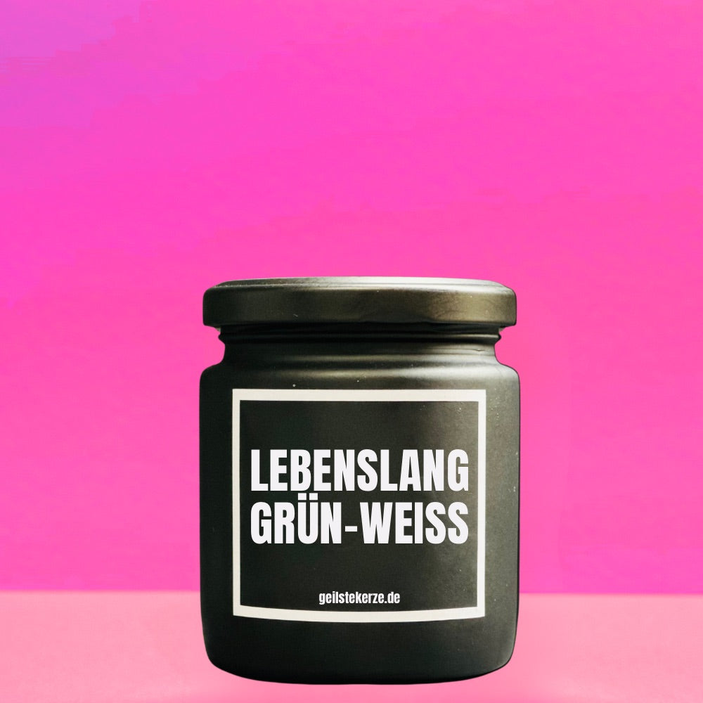 Duftkerze | LEBENSLANG GRÜN-WEISS