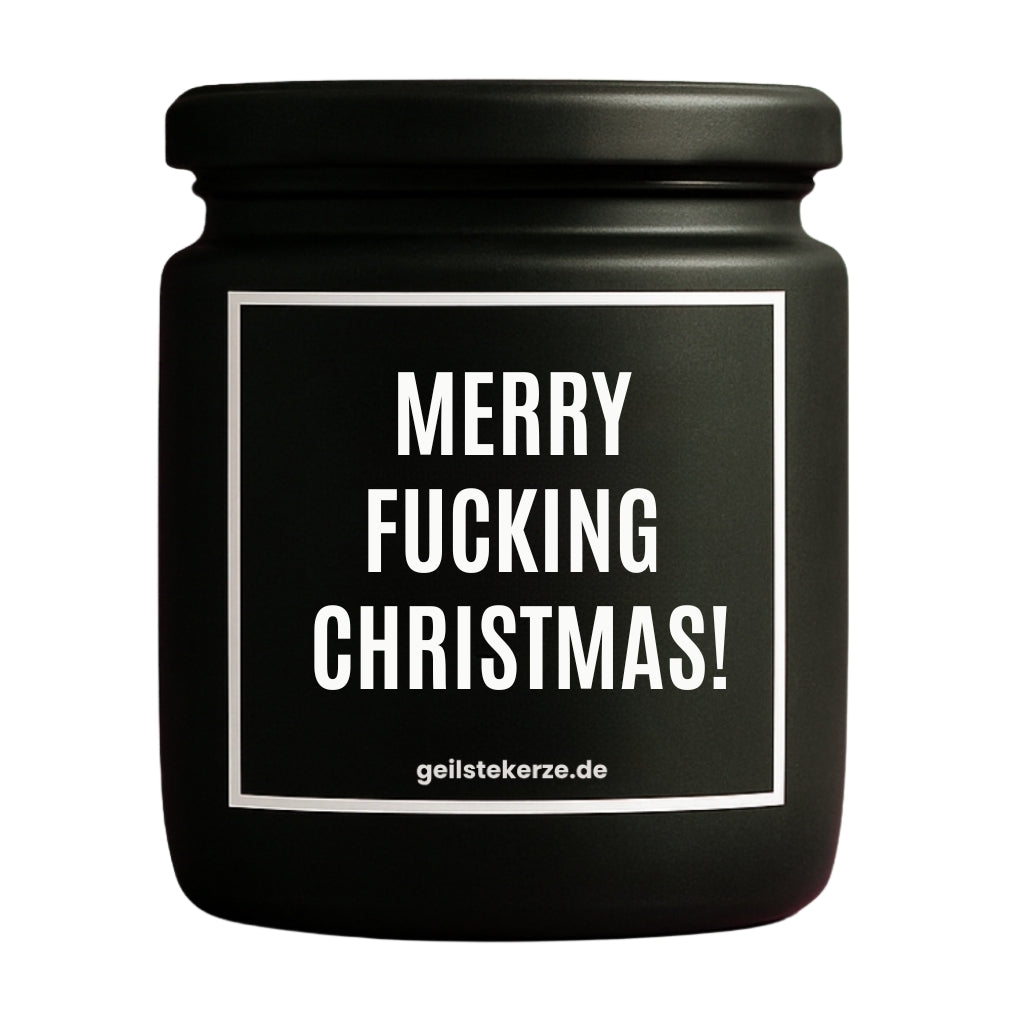 Erste von künstlicher Intelligenz kreierte Vegane Bio-Kerze mit Spruch – MERRY FUCKING CHRISTMAS! Mega lange Brenndauer von 80 Stunde, hochwertige ätherische Öle schaffen beste Duftverteilung. Mit 1400 lustigen Sprüchen perfekt zum Verschenken. Handgemacht in Deutschland von geilstekerze.de -Die beste Duftkerze die du kaufen kannst.
