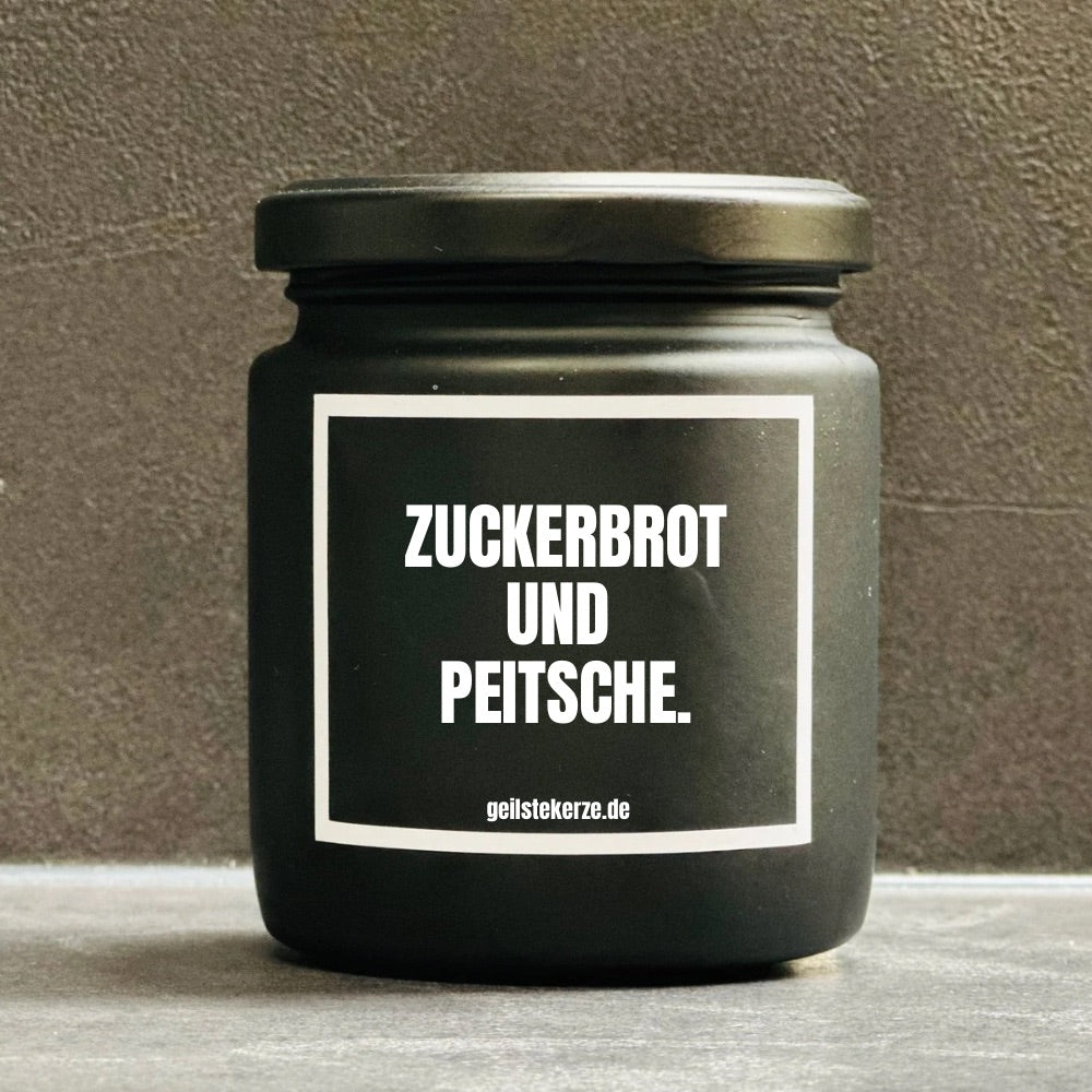 Duftkerze | ZUCKERBROT UND PEITSCHE.