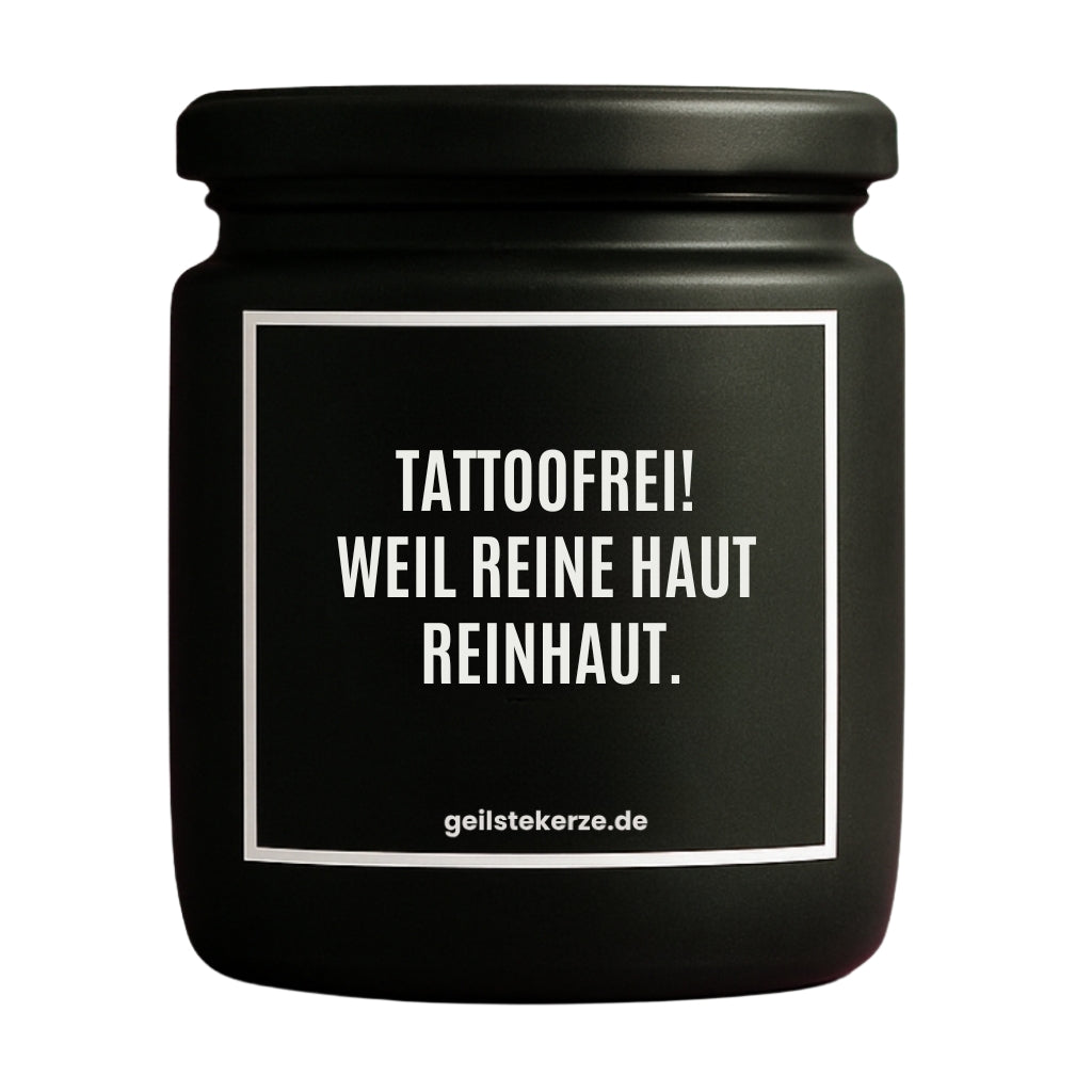 Erste von künstlicher Intelligenz kreierte Vegane Bio-Kerze mit Spruch – TATTOOFREI! WEIL REINE HAUT REINHAUT. Mega lange Brenndauer von 80 Stunde, hochwertige ätherische Öle schaffen beste Duftverteilung. Mit 1400 lustigen Sprüchen perfekt zum Verschenken. Handgemacht in Deutschland von geilstekerze.de -Die beste Duftkerze die du kaufen kannst.