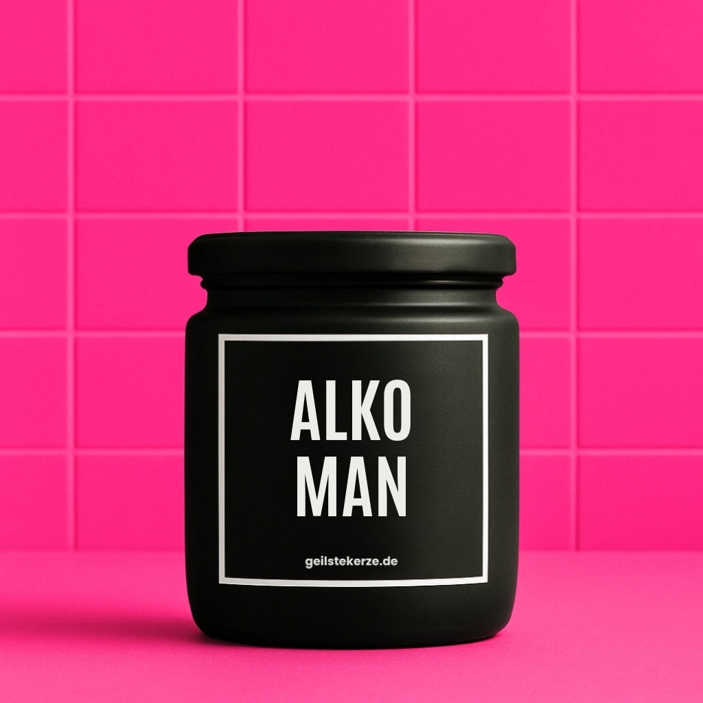 Duftkerze mit Spruch von geilstekerze ist der neue Geschenketrend. Diese witzige Kerze Vegane Bio-Kerze mit Spruch – ALKOMAN brennt mega lange sagenhafte 80 Stunde, hochwertige ätherische Öle schaffen beste Duftverteilung. Mit 1400 lustigen Sprüchen perfekt zum Verschenken. Handgemacht in Deutschland von geilstekerze.de -Die beste Duftkerze die du kaufen kannst.