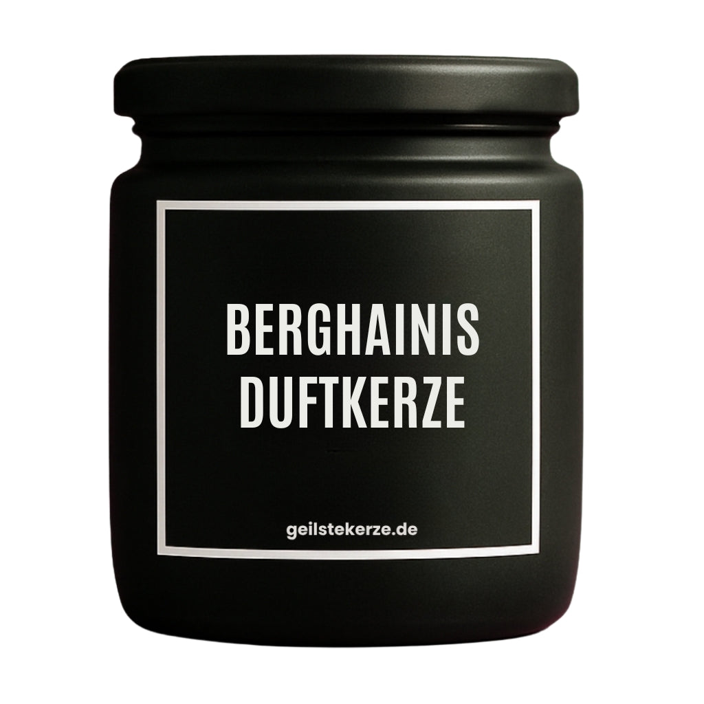 Duftkerze mit Spruch von geilstekerze ist der neue Geschenketrend. Diese witzige Kerze Vegane Bio-Kerze mit Spruch – BERGHAINIS DUFTKERZE brennt mega lange sagenhafte 80 Stunde, hochwertige ätherische Öle schaffen beste Duftverteilung. Mit 1400 lustigen Sprüchen perfekt zum Verschenken. Handgemacht in Deutschland von geilstekerze.de -Die beste Duftkerze die du kaufen kannst.