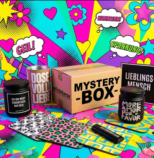 Duftkerze mit Spruch von geilstekerze ist der neue Geschenketrend. Diese witzige Kerze geilstekerze.de MYSTERY BOX - Limitierte Duftkerzen-Box brennt mega lange sagenhafte 80 Stunde, hochwertige ätherische Öle schaffen beste Duftverteilung. Mit 1400 lustigen Sprüchen perfekt zum Verschenken. Handgemacht in Deutschland von geilstekerze.de -Die beste Duftkerze die du kaufen kannst.