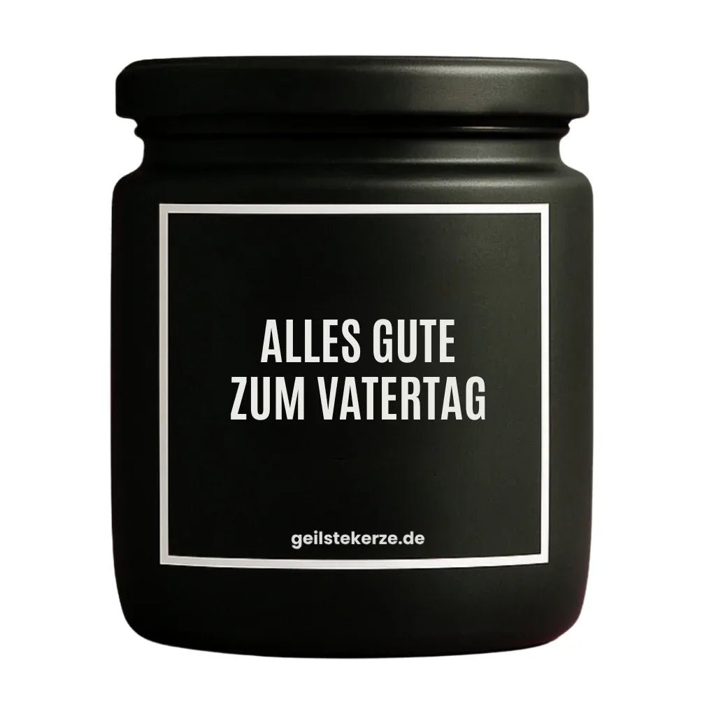 Vegane Bio-Kerze mit Spruch – ALLES GUTE ZUM VATERTAG
