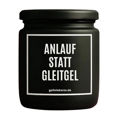 ANLAUF STATT GLEITGEL Duftkerze Detail – weißes Sojawachs, handgemacht