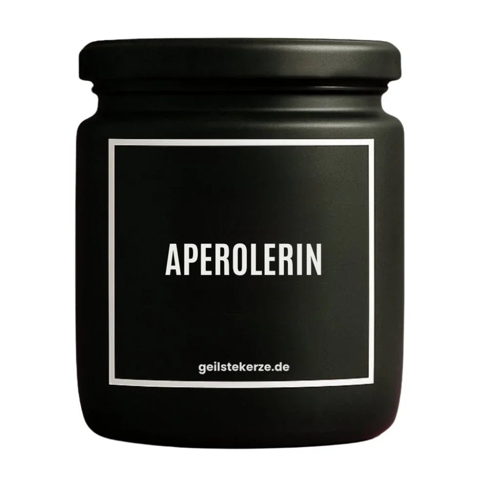 APEROLERIN Duftkerze Detail – weißes Sojawachs, handgemacht