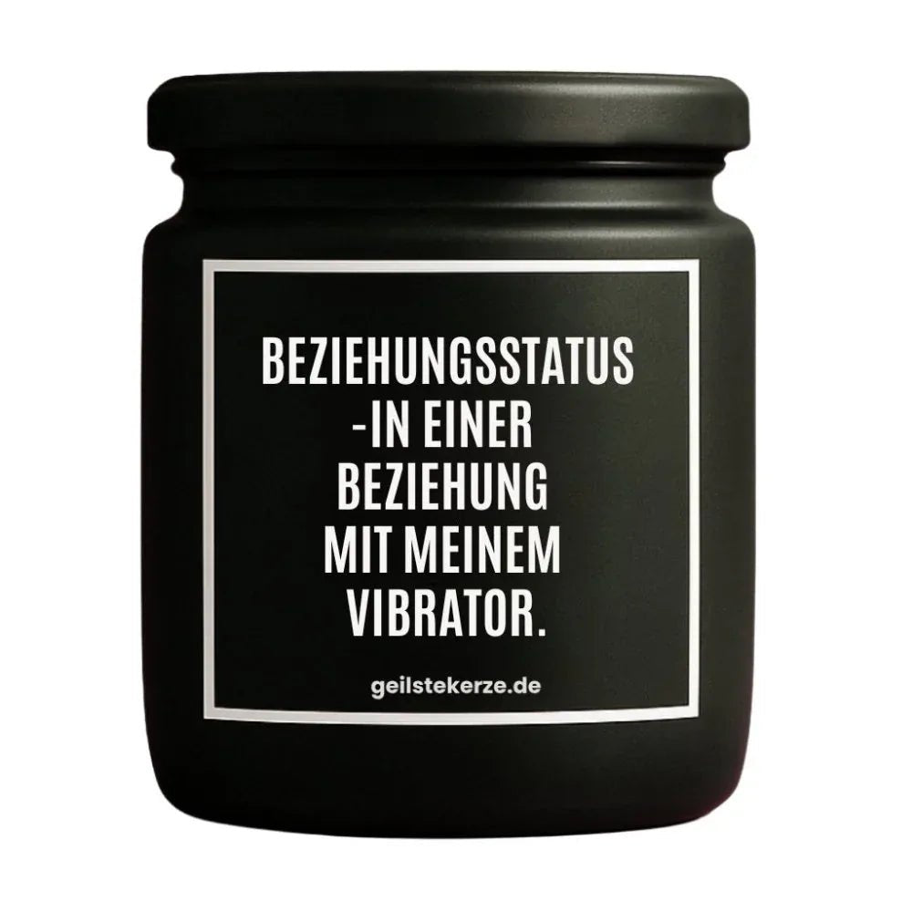 BEZIEHUNGSSTATUS VIBRATOR Duftkerze Detail – Sojawachs, handgemacht