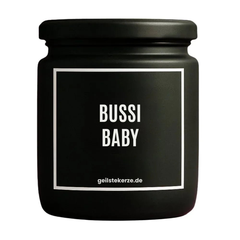 Vegane Bio-Kerze mit Spruch – BUSSI BABY