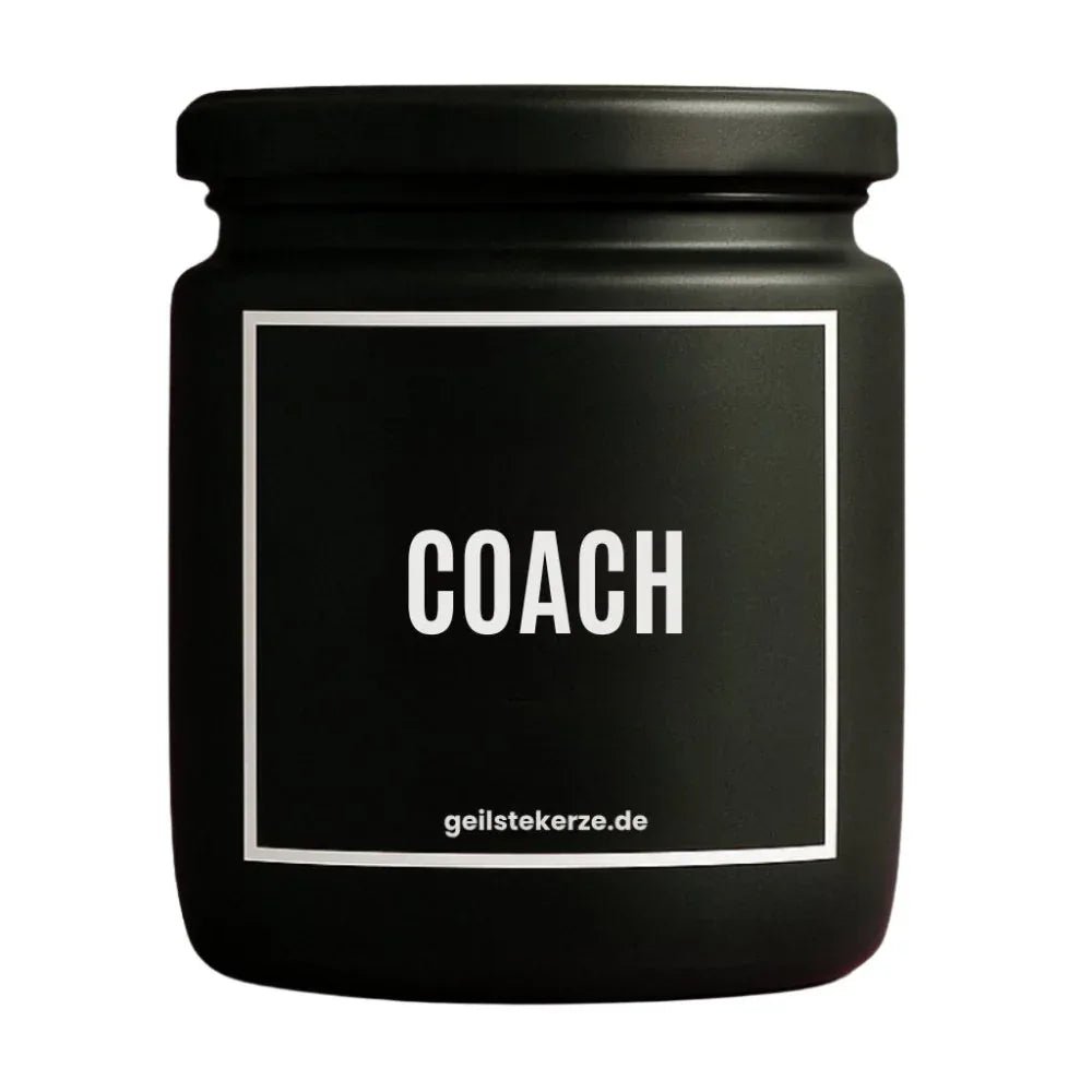 Vegane Bio-Kerze mit Spruch – COACH