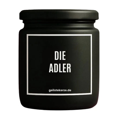 DIE ADLER Duftkerze Detail – weißes Sojawachs, handgemacht
