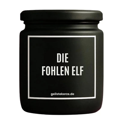 DIE FOHLEN ELF Duftkerze Detail – weißes Sojawachs, handgemacht