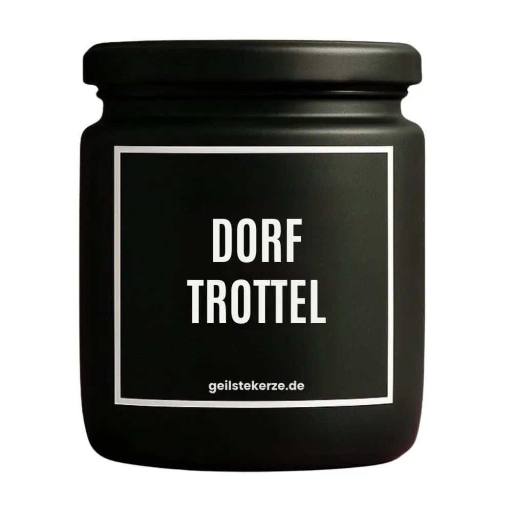 Vegane Bio-Kerze mit Spruch – DORFTROTTEL