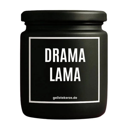 DRAMA LAMA Duftkerze Detail – weißes Sojawachs, handgemacht