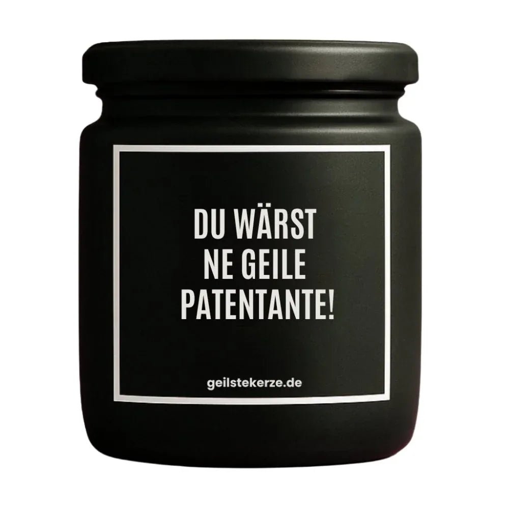 Duftkerze mit Spruch von geilstekerze ist der neue Geschenketrend. Diese witzige Kerze Vegane Bio-Kerze mit Spruch – DU WÄRST NEN GEILER PATENONKEL! brennt mega lange sagenhafte 80 Stunde, hochwertige ätherische Öle schaffen beste Duftverteilung. Mit 1400 lustigen Sprüchen perfekt zum Verschenken. Handgemacht in Deutschland von geilstekerze.de -Die beste Duftkerze die du kaufen kannst.
