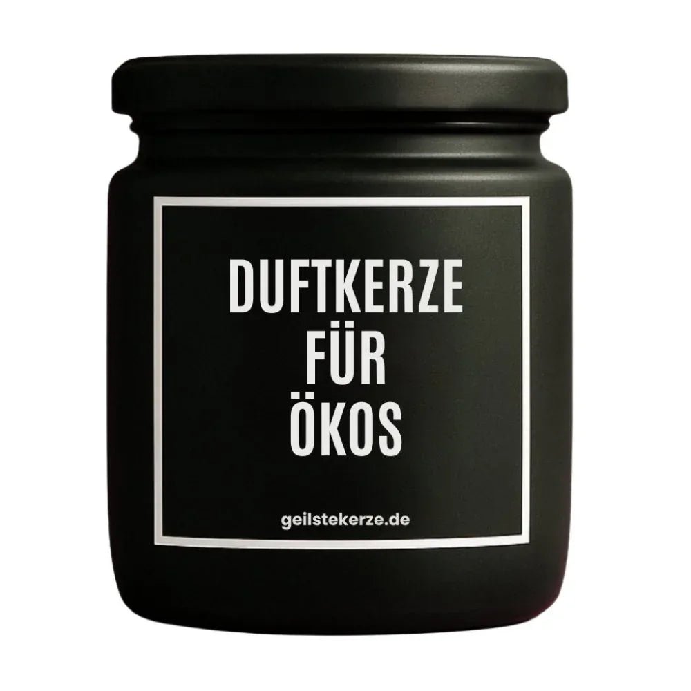 DUFTKERZE FUER OEKOS Detail – weißes Sojawachs, handgemacht