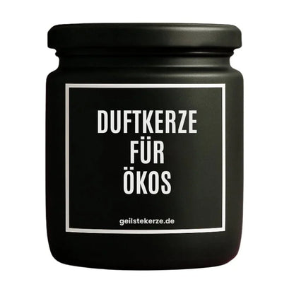 DUFTKERZE FUER OEKOS Detail – weißes Sojawachs, handgemacht