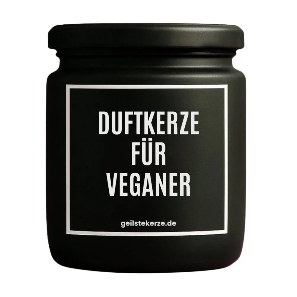 Vegane Bio-Kerze mit Spruch – DUFTKERZE FÜR VEGANER