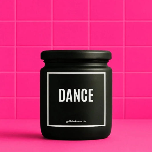 Vegane Bio-Kerze mit Spruch – Duftkerze I DANCE