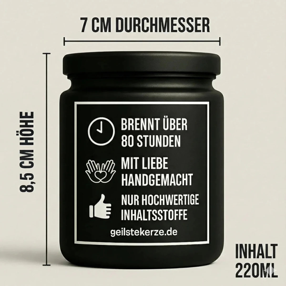 Vegane Bio-Kerze mit Spruch – Duftkerze I DANKE MERKEL