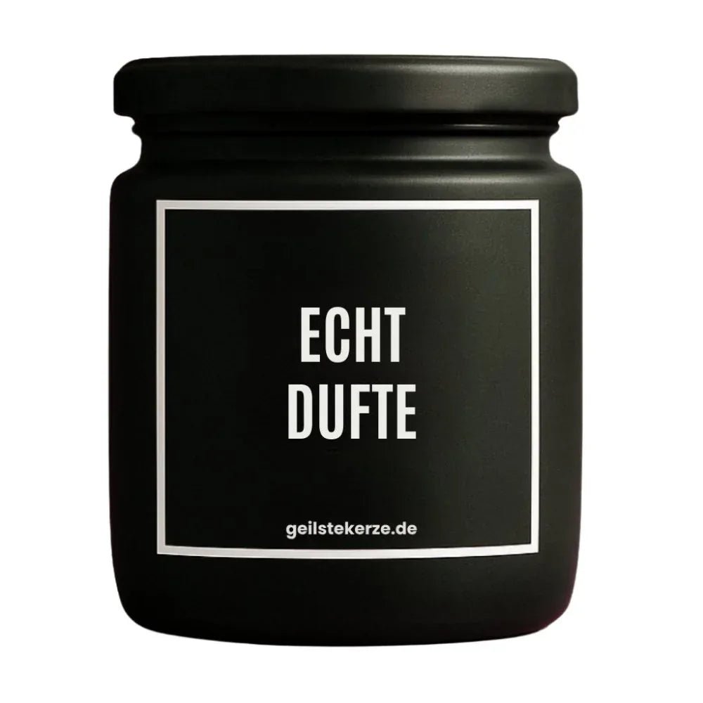 ECHT DUFTE Duftkerze Detail – weißes Sojawachs, handgemacht, geilstekerze.de