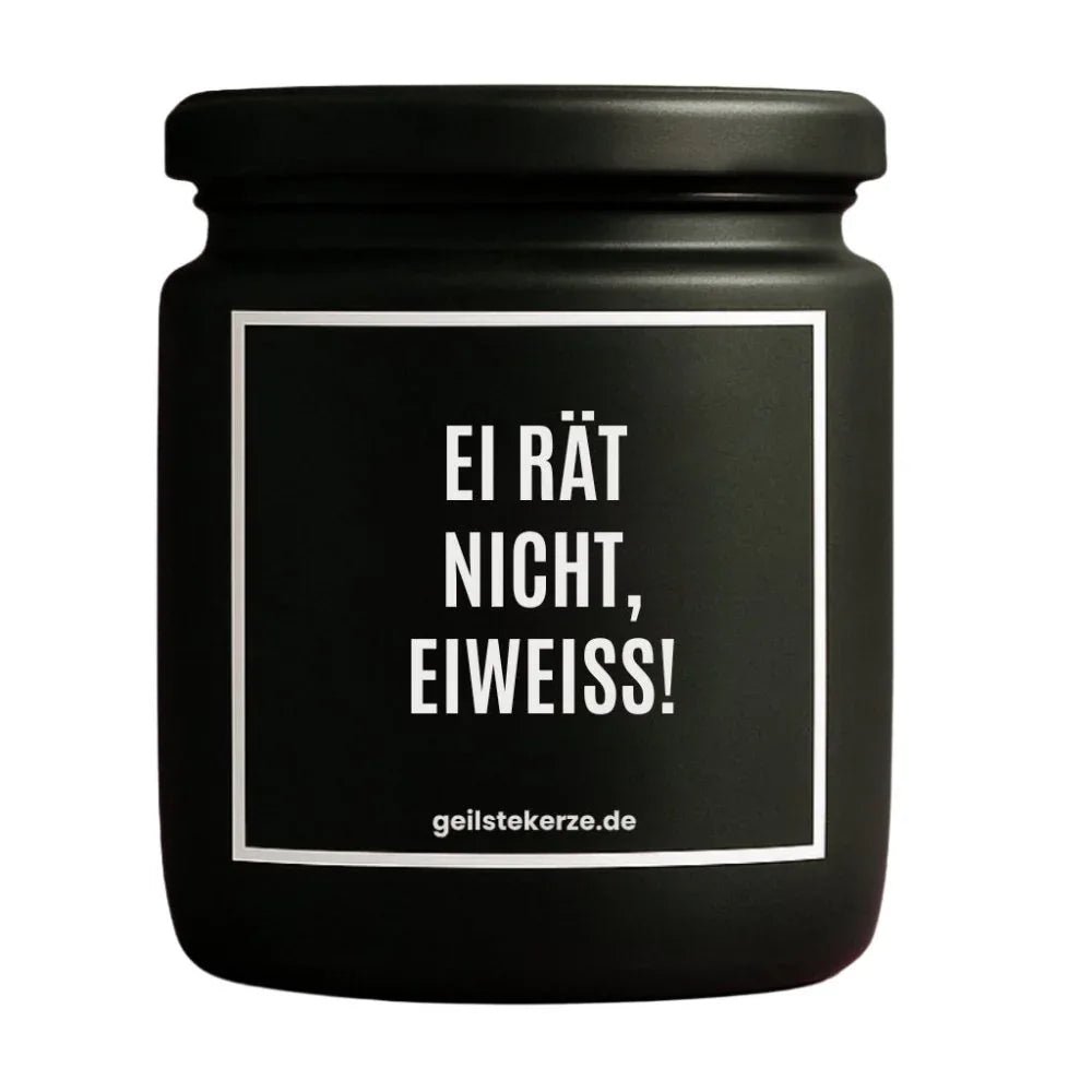 EI RAET NICHT EIWEISS Duftkerze Detail – Sojawachs, handgemacht