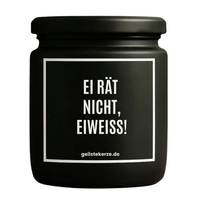 EI RAET NICHT EIWEISS Duftkerze Detail – Sojawachs, handgemacht