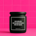 Vegane Bio-Kerze mit Spruch – EIN BLOWJOB. DER BLUMENSTRAUSS FÜR DEN MANN.
