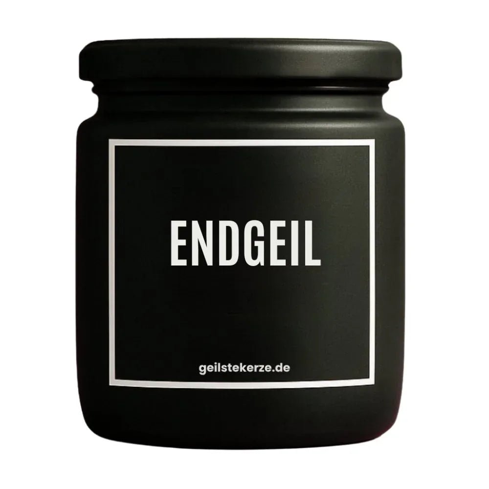 Vegane Bio-Kerze mit Spruch – ENDGEIL