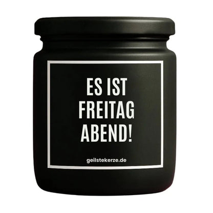 ES IST FREITAG ABEND Duftkerze Detail – Sojawachs, handgemacht