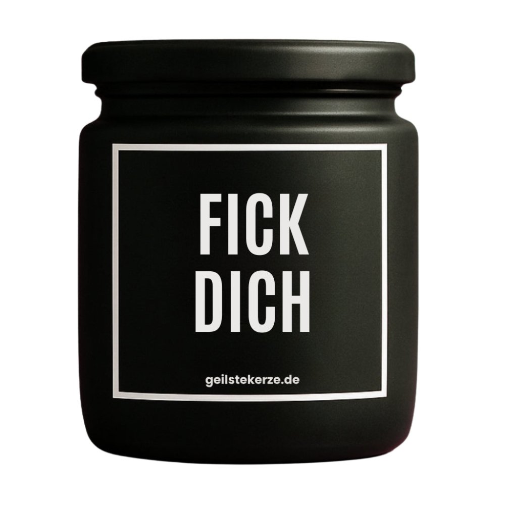 Duftkerze mit Spruch von geilstekerze ist der neue Geschenketrend. Diese witzige Kerze Vegane Bio-Kerze mit Spruch – FICK DICH brennt mega lange sagenhafte 80 Stunde, hochwertige ätherische Öle schaffen beste Duftverteilung. Mit 1400 lustigen Sprüchen perfekt zum Verschenken. Handgemacht in Deutschland von geilstekerze.de -Die beste Duftkerze die du kaufen kannst.