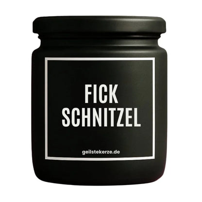 Duftkerze mit Spruch von geilstekerze ist der neue Geschenketrend. Diese witzige Kerze Vegane Bio-Kerze mit Spruch – FICKSCHNITZEL brennt mega lange sagenhafte 80 Stunde, hochwertige ätherische Öle schaffen beste Duftverteilung. Mit 1400 lustigen Sprüchen perfekt zum Verschenken. Handgemacht in Deutschland von geilstekerze.de -Die beste Duftkerze die du kaufen kannst.